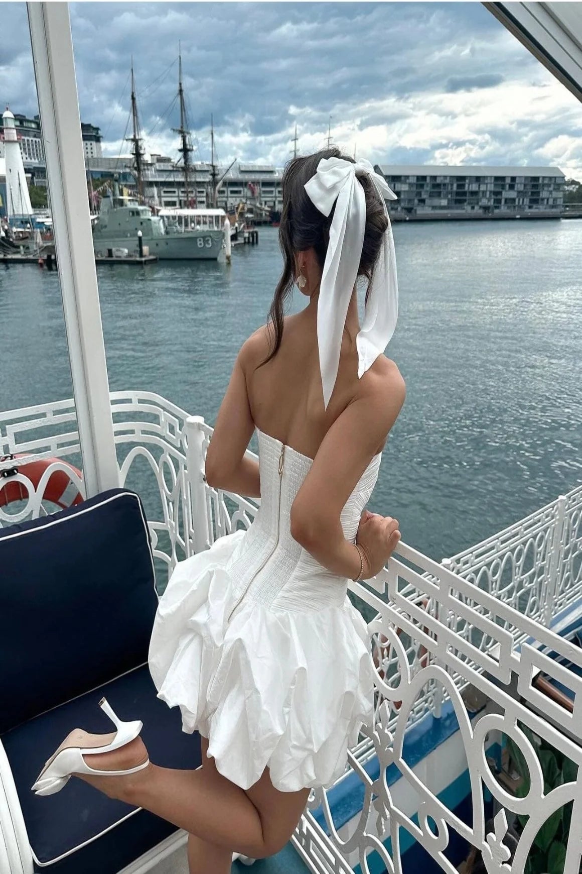 Aje - Violette Bubble Hem Mini