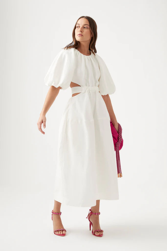 Aje - Mimosa Cut Out Midi Dress