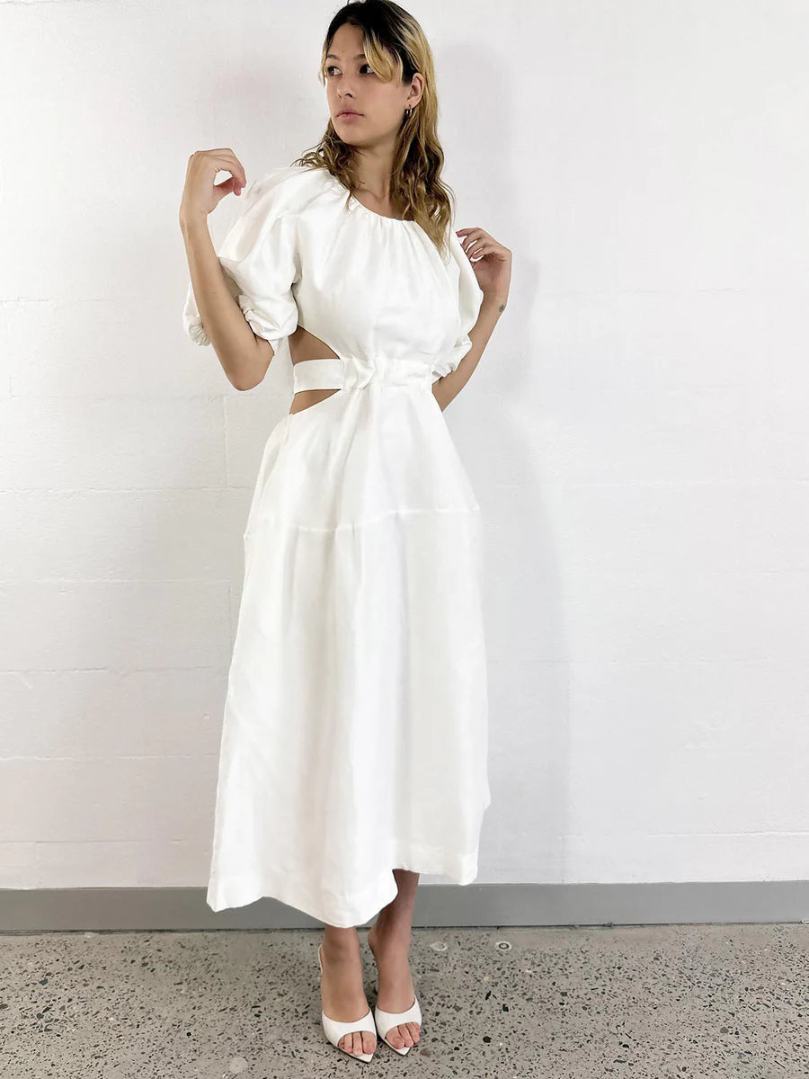Aje - Mimosa Cut Out Midi Dress Hire The Dress Lab Aje - Mimosa Cut Out Midi Dress Hire The Dress Lab